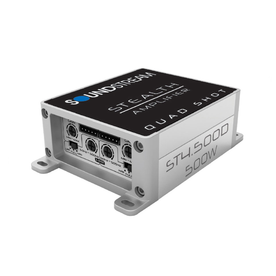 Amplificador Soundstream St4.500d, Clase D Ultra Compacto