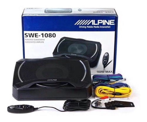 Bajo Subwoofer Activo Alpine Swe-1080 - 160 Watts Max.