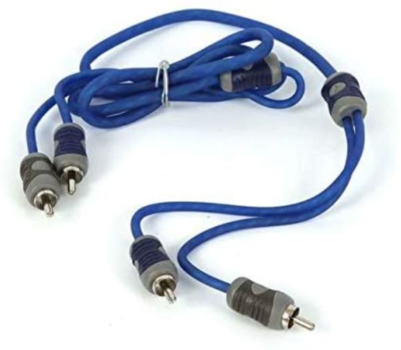 Cable Rca Kicker KI21 Cable de interconexión de audio RCA serie K de 1 metro y 2 canales