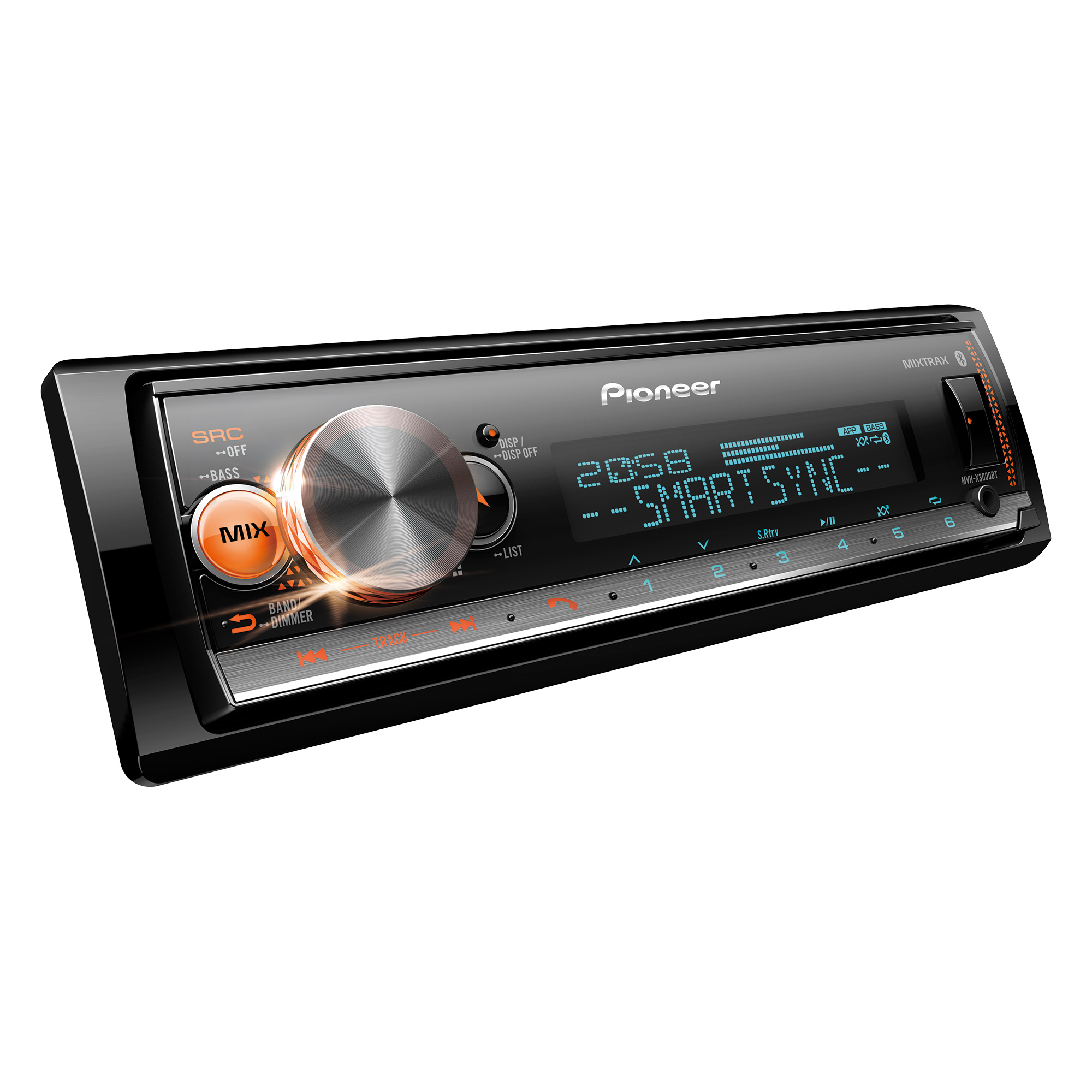 Radio Pioneer - 1 DIN / MVH-X3000BT