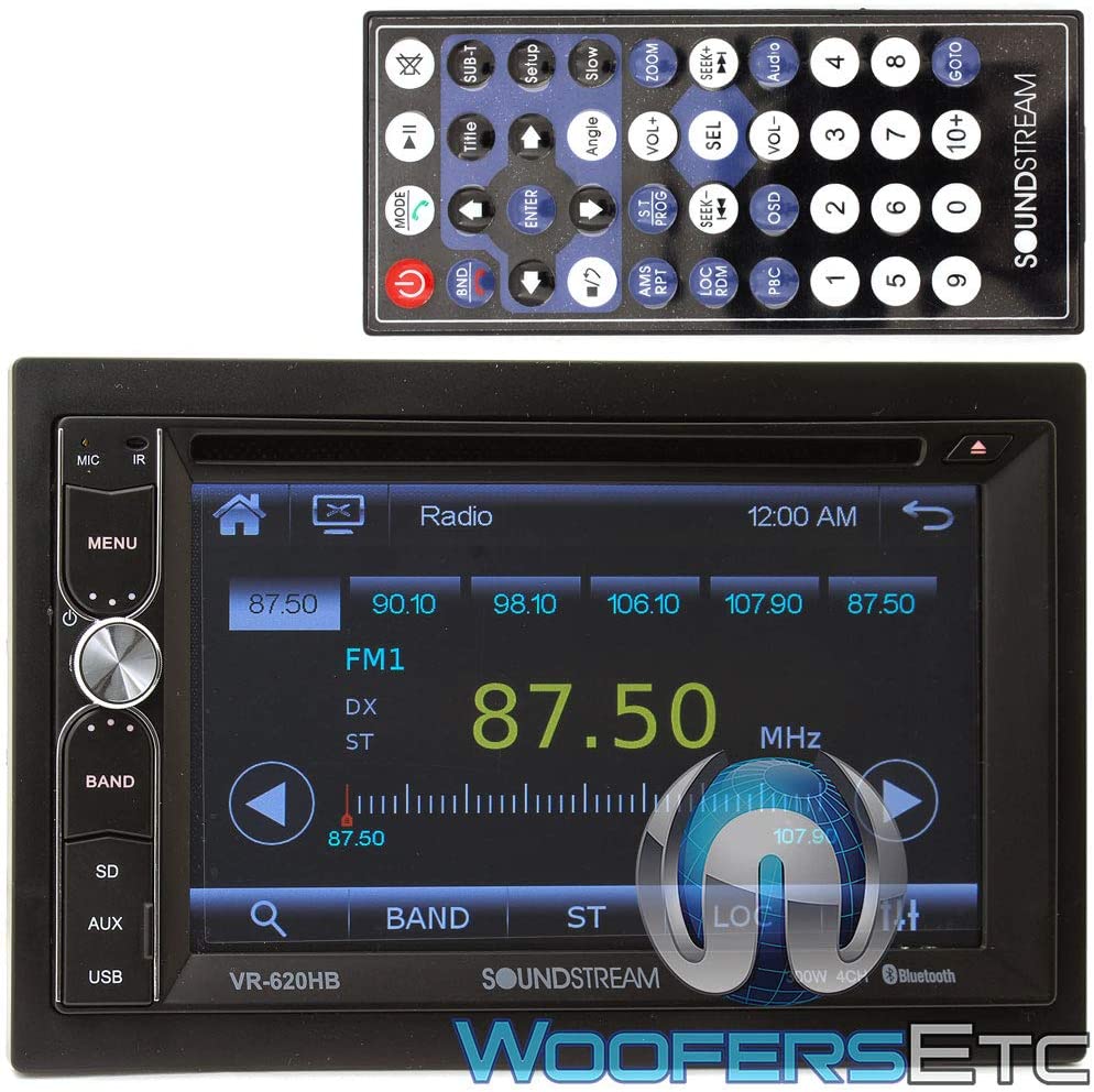 Radio Soundstream Vr-620hb 2-din 6.2  Lcd Dvd Bluet Phone