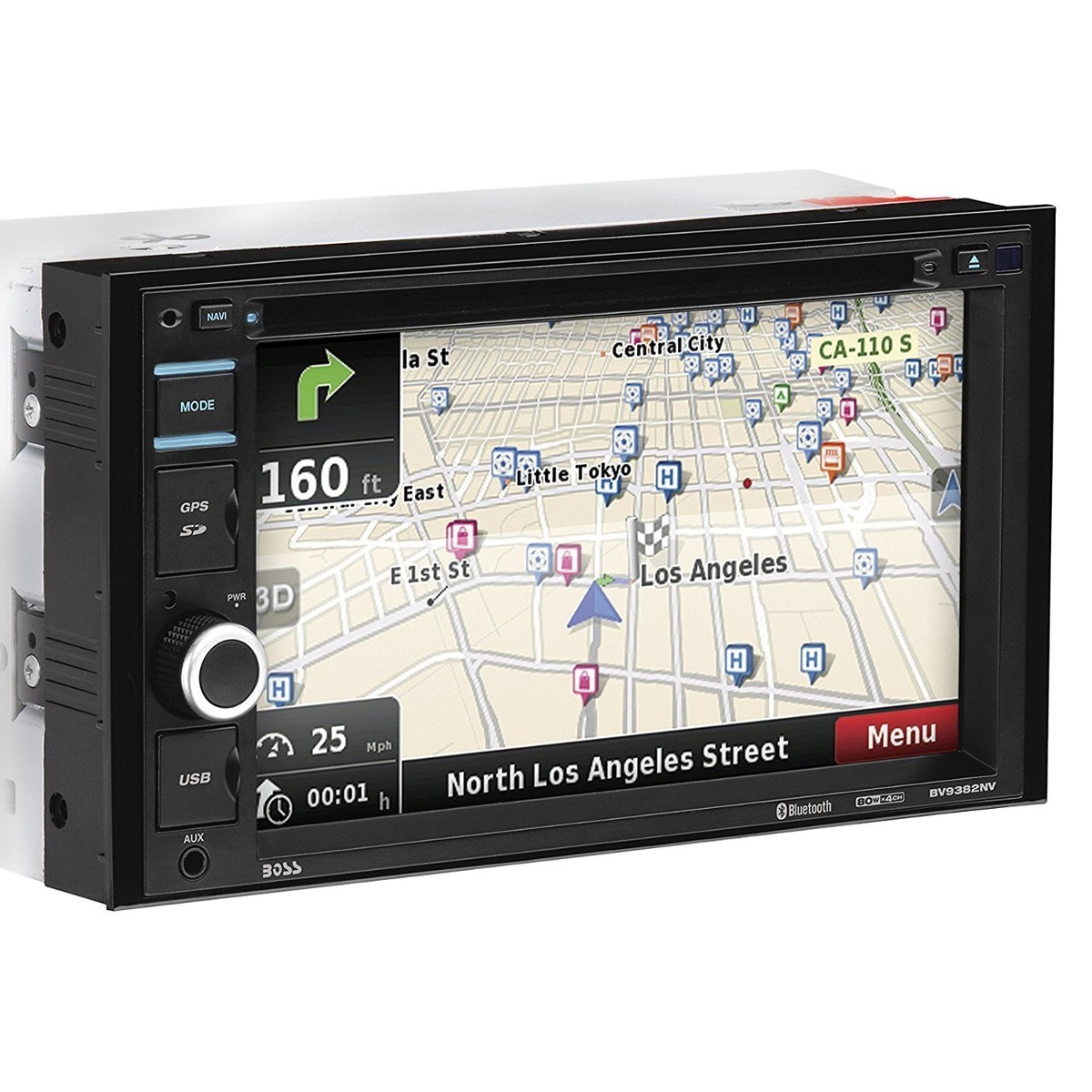 Radio Boss Bn 9382 Rc Gps Bluetooth Dvd Cd Usb Sd