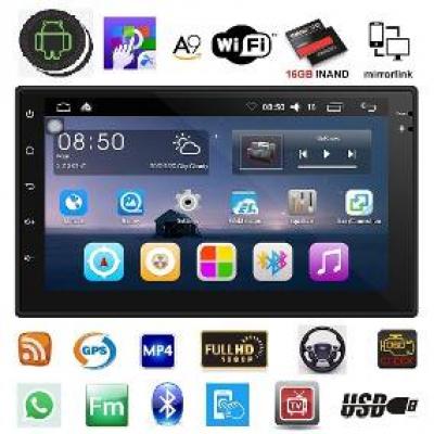 Radio 2 Din Android 8.1 Gps Wifi Bluetooth Waze