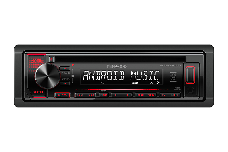 Radio Kenwood  KDC-MP172U Receptor de CD con entradas frontales USB y AUX