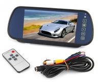 Pantalla retrovisor y cámara de reversa con guías 3D